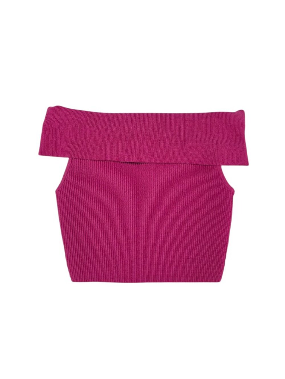Aritzia Babaton Sculpt Knit Off Shoulder Top, Pink, Ribbed, Stretch, Size XS